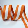 Orange-white-32mm-1-1-5-2-wide-font-b-webbing-b-font-48yards-Striped-polyester